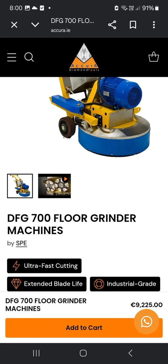 SPE DFG 700 Floor Grinder - Image 3