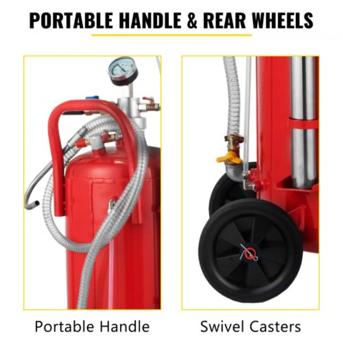 5 Gallon/22.7L Oil Extractor, Portable Air Pneumat - Image 4