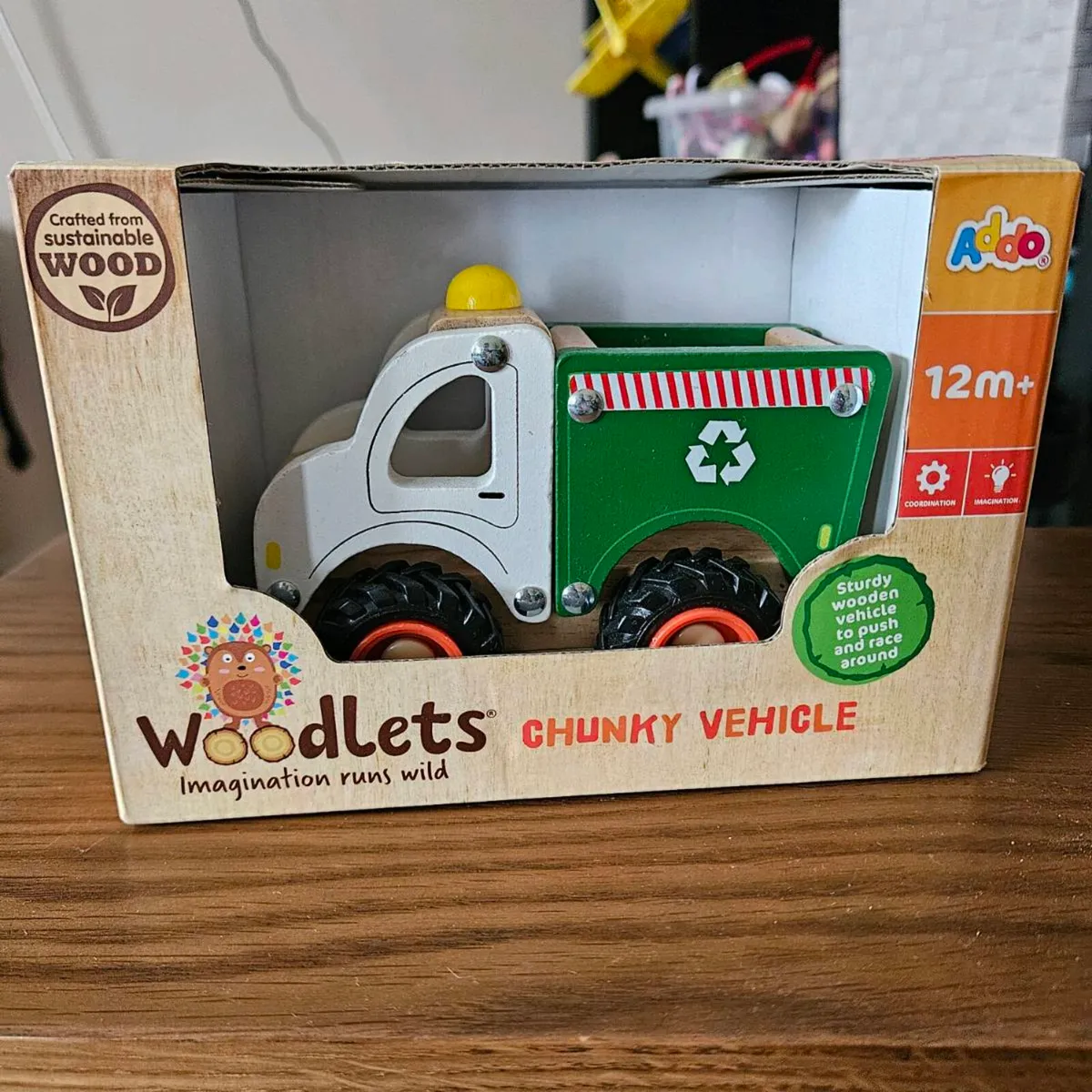 FREE wooden truck, still in box