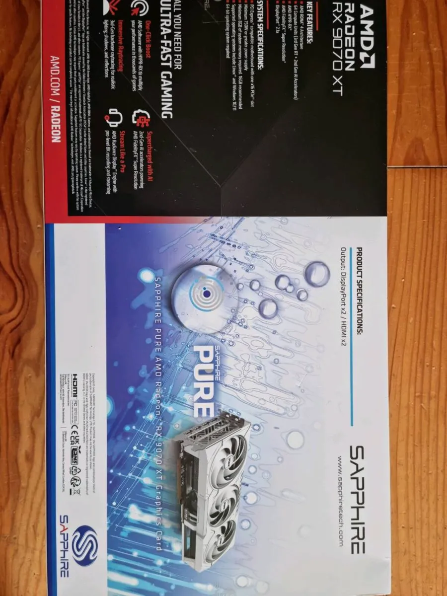 Unopened Sapphire AMD Radeon RX 9070 XT 16gb VRAM - Image 2