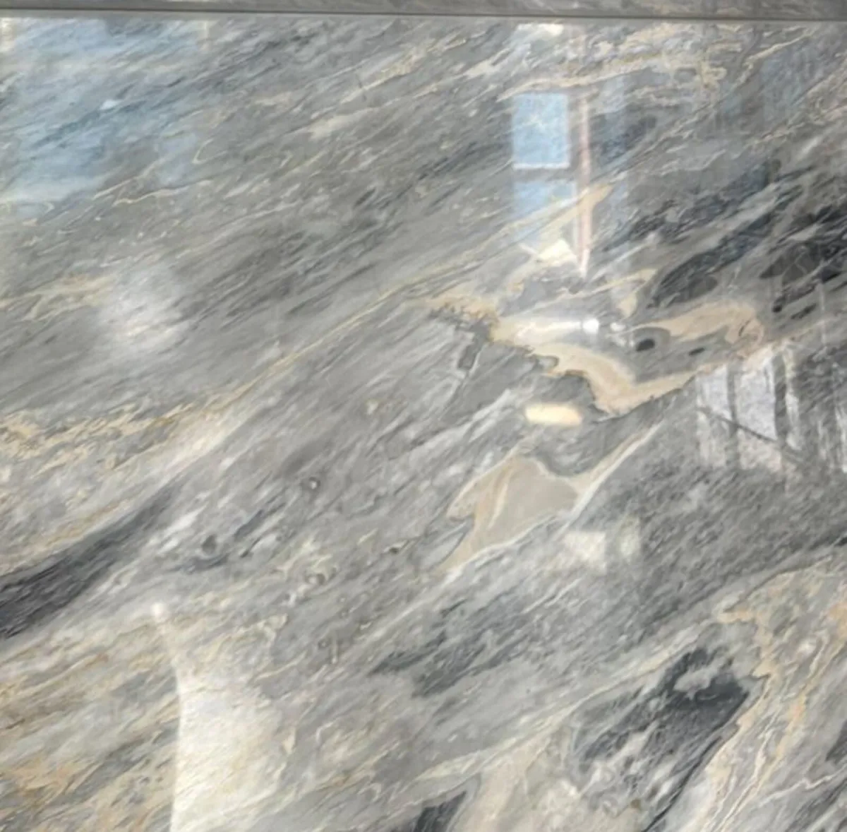Kitchen Marble Countertop - 3 pieces gray - Image 1