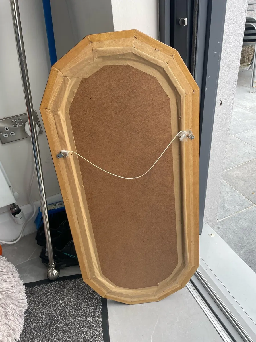 Wooden framed mirror - Image 3