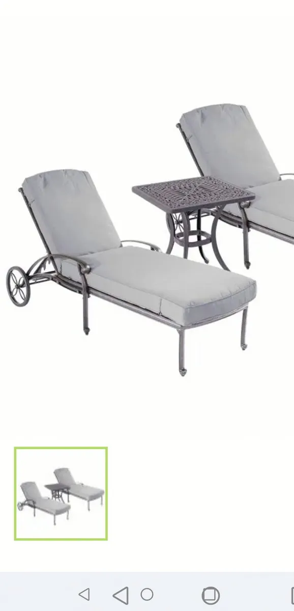 Brand New Hartman Cast Aluminium Lounger Set - Image 1
