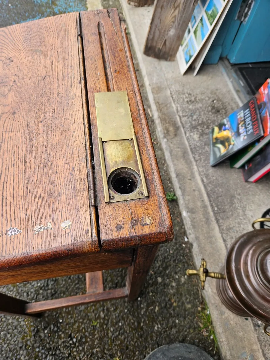 Vintage Oak Childs School Desk - Image 3