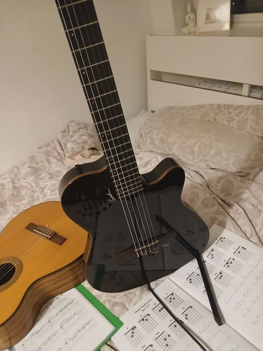 Brand New Godin ACS Cedar Black Classic Guitar for Sale. - Image 1