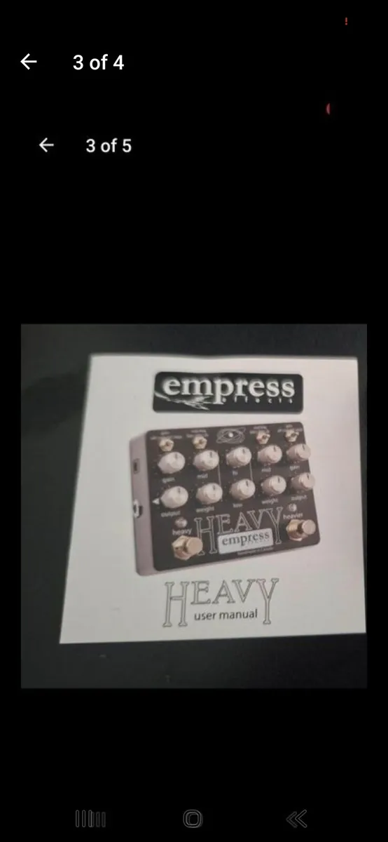 Heavy Empress, distortion guitar pedal and power s - Image 3