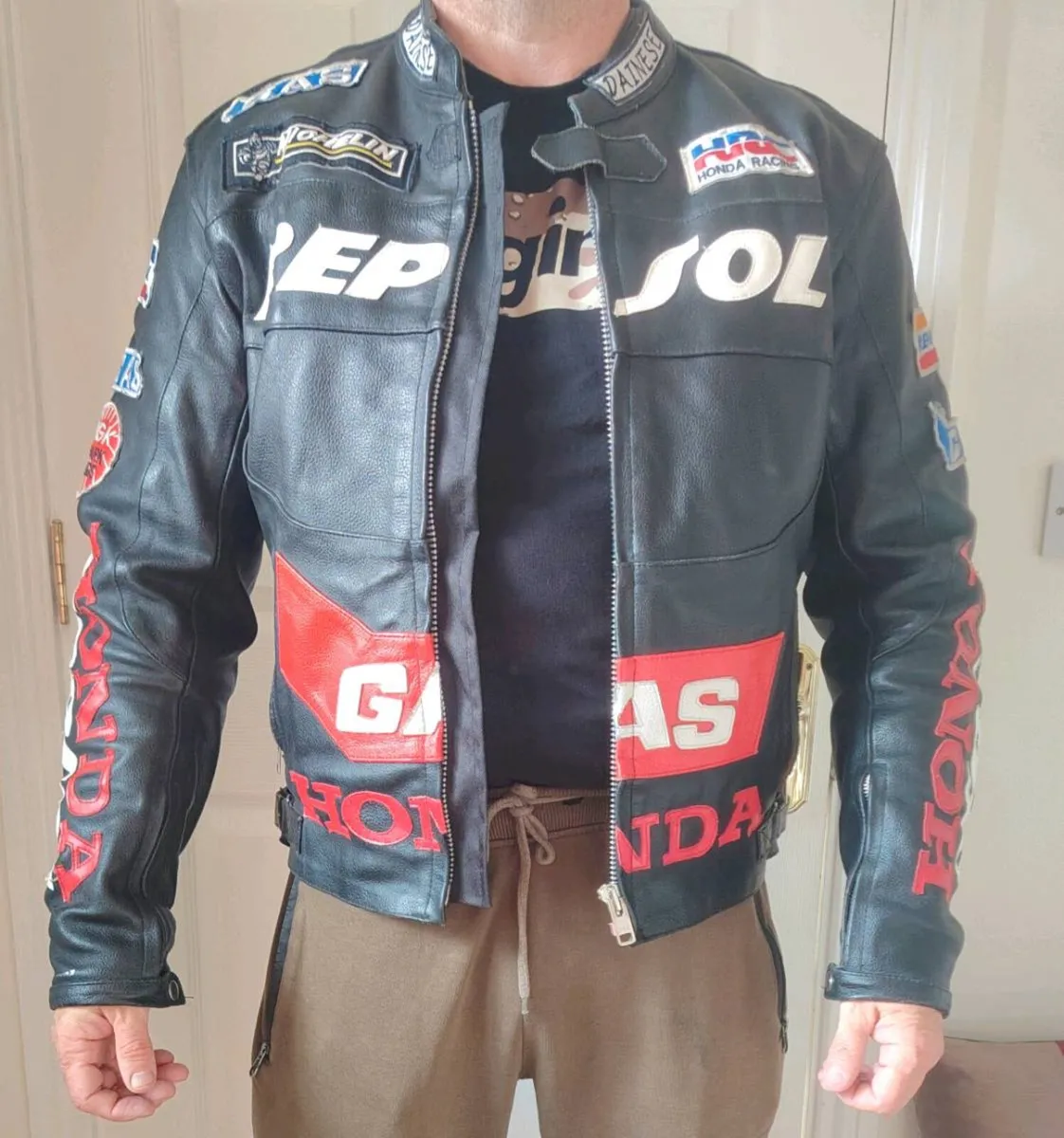 Biker leather jacket - Image 3