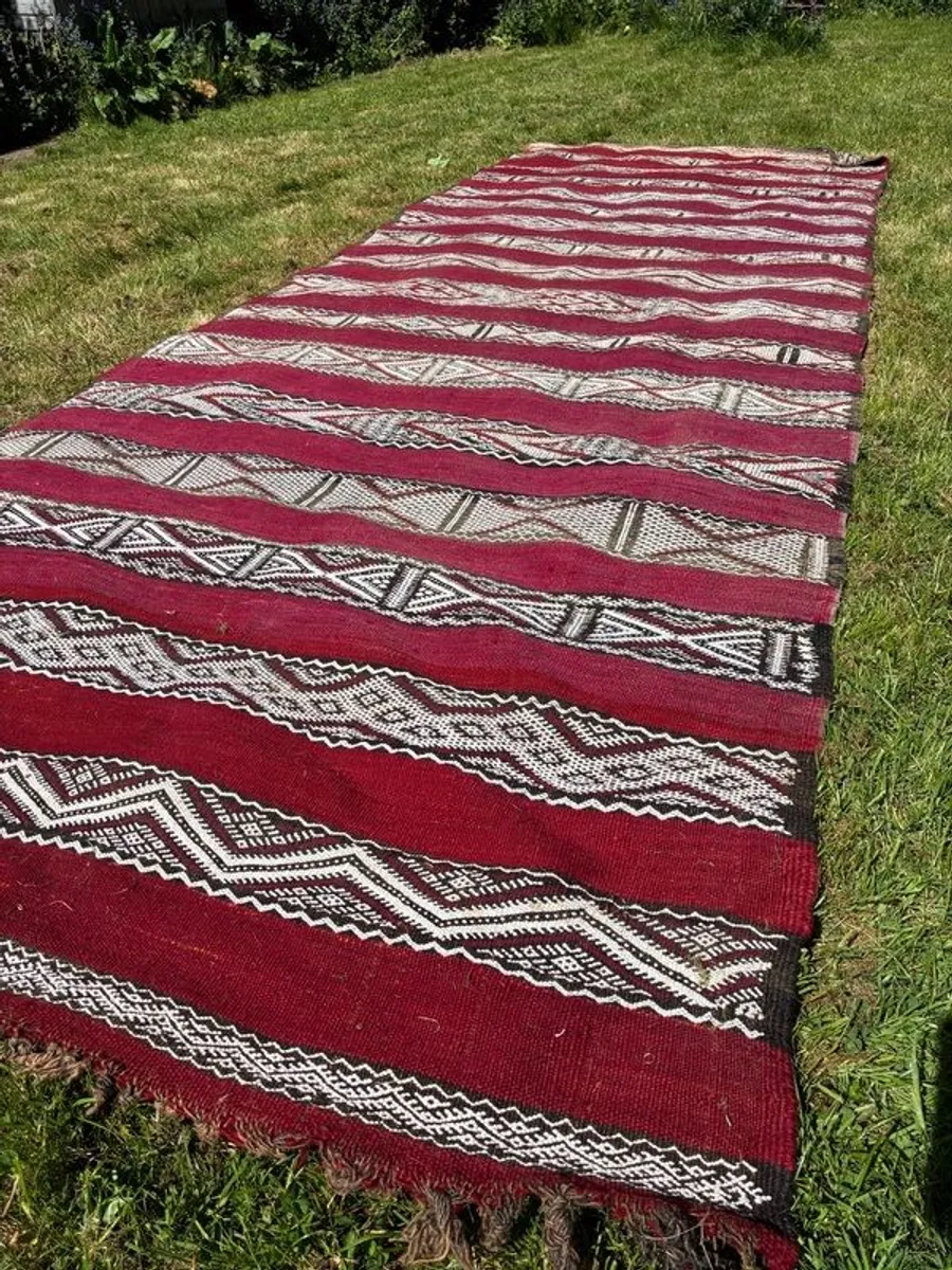 Moroccan Kilim Rug / Wide runner - Image 1