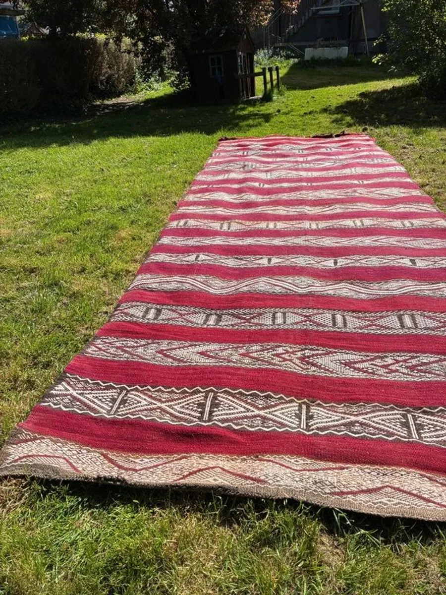 Moroccan Kilim Rug / Wide runner - Image 3
