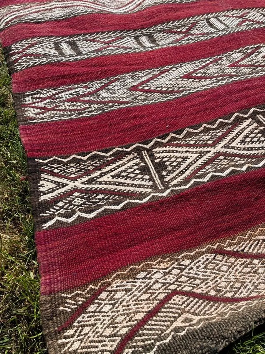 Moroccan Kilim Rug / Wide runner - Image 4