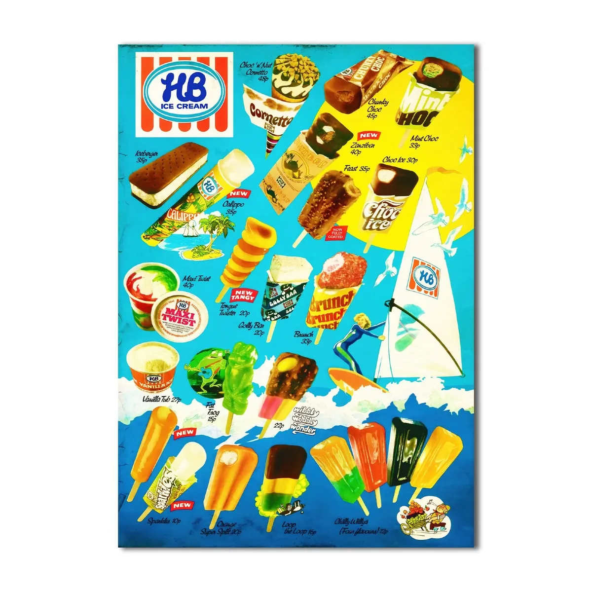 HB Ice Cream - A4 Poster - Image 2