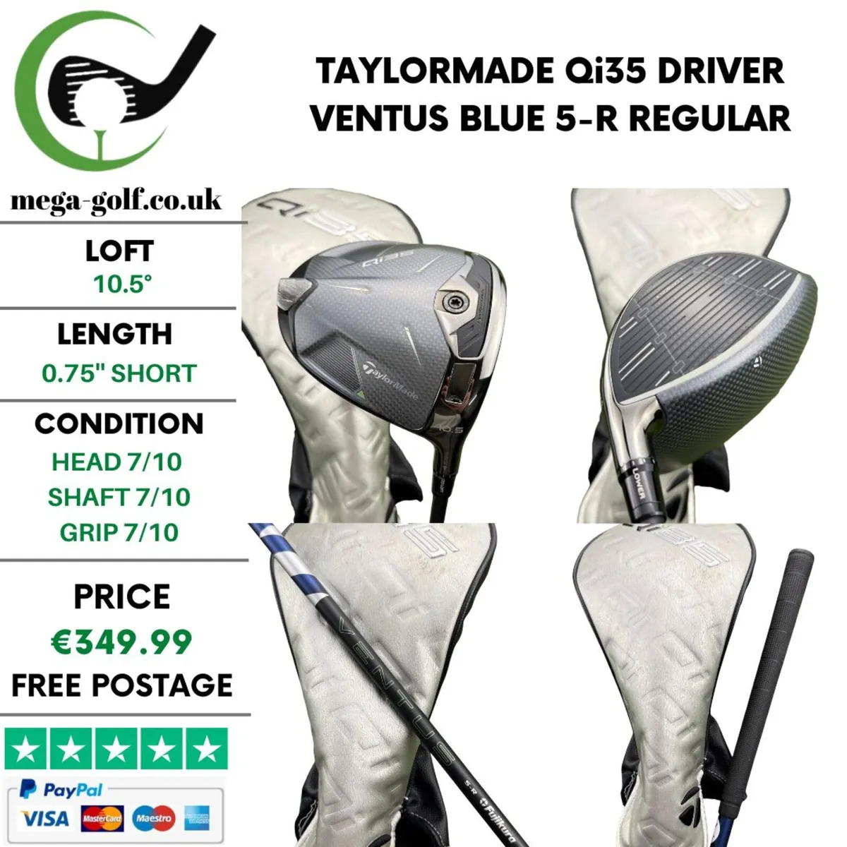 Taylormade Qi35 Driver / 10.5° / Regular - Image 1