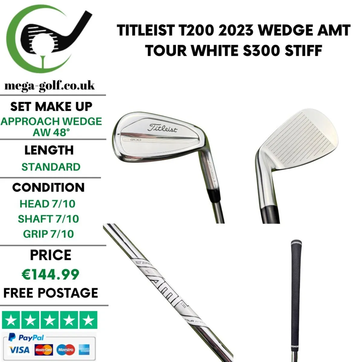 Titleist T200 2023 Wedge Aw 48° / Stiff - Image 1