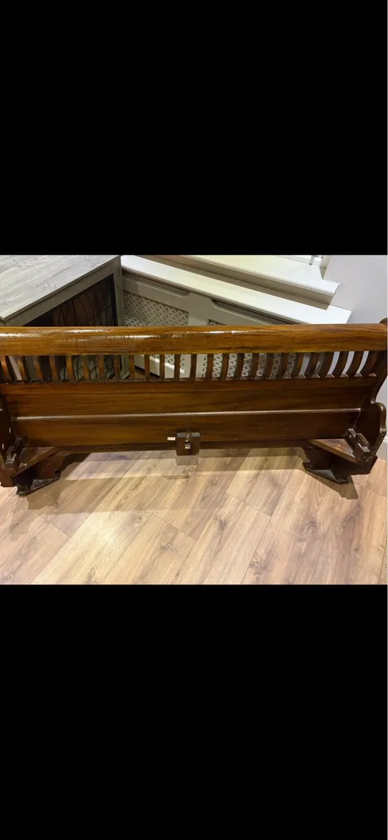 Solid teak king bed , solid  teak supports also - Image 2