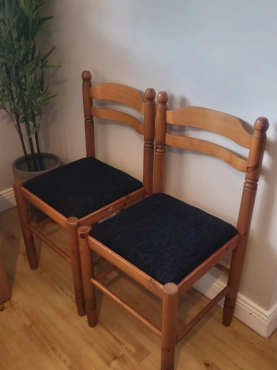Newly upholstered kitchen chairs (4 available) - Image 1