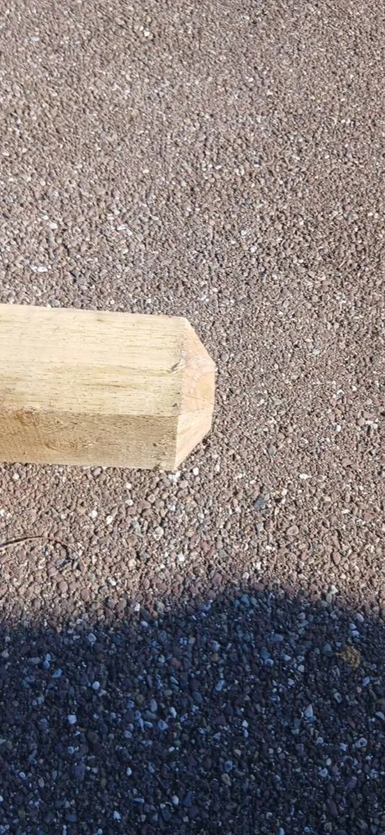 6" * 6" * *2.4m treated gate posts - Image 2