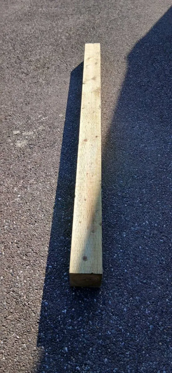 6" * 6" * *2.4m treated gate posts - Image 3