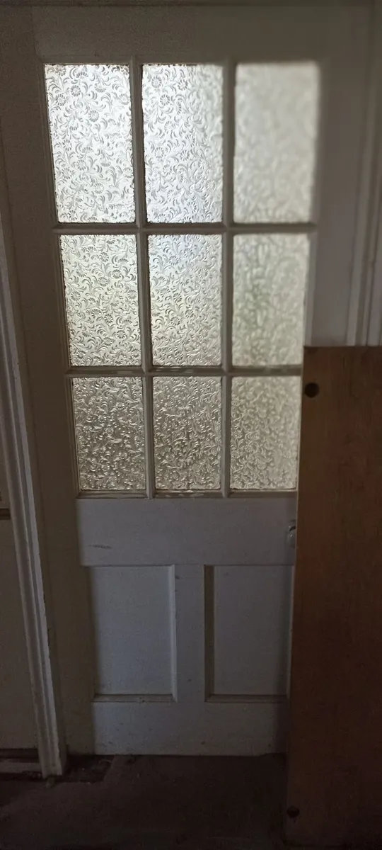Old Painted Solid Pine Doors - Image 4