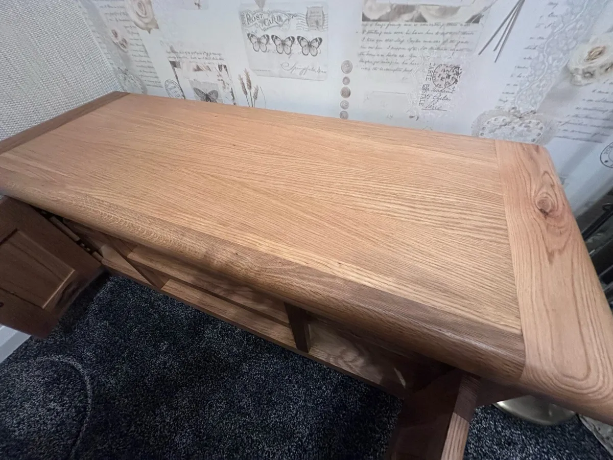 Solid Oak TV/Media Cabinet - Image 3