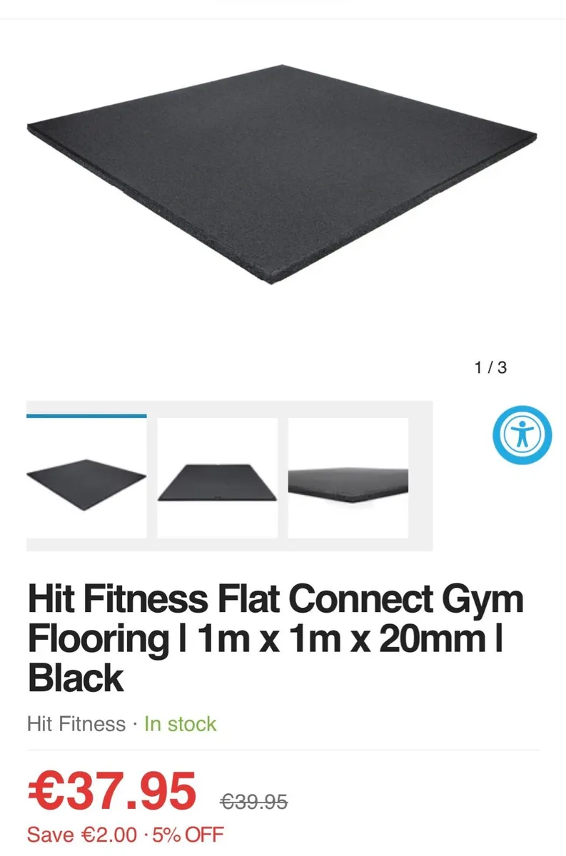 HEAVY DUTY COMMERCIAL MATS 20MM THICK 1MX1M - Image 2