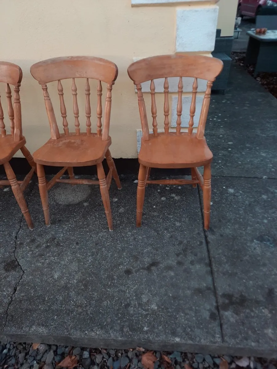 Antique kitchen chairs - Image 1