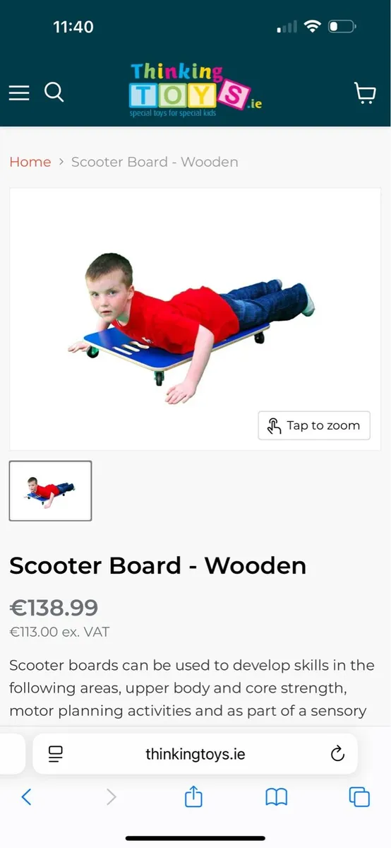 Wooden Scooter Board - Image 4