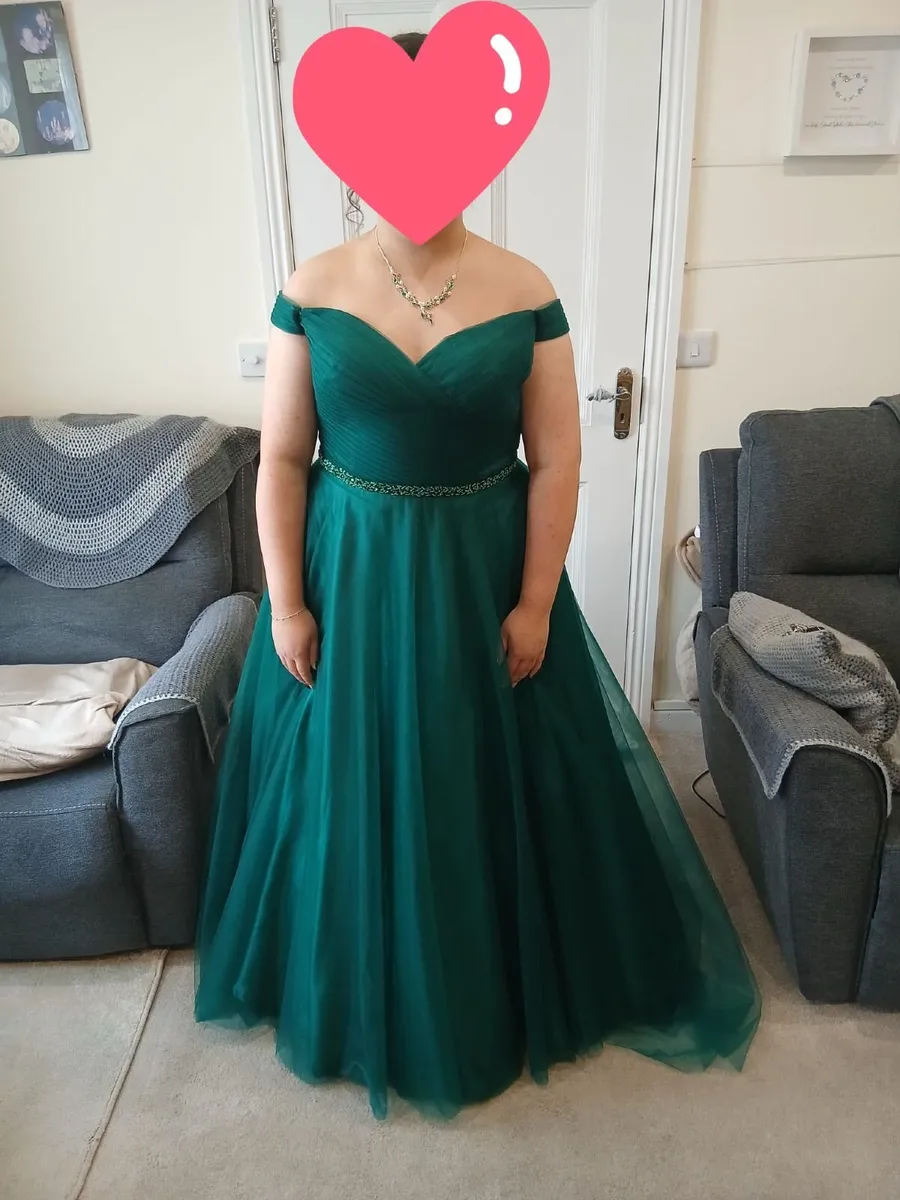 Emerald Green Ballgown - Image 1