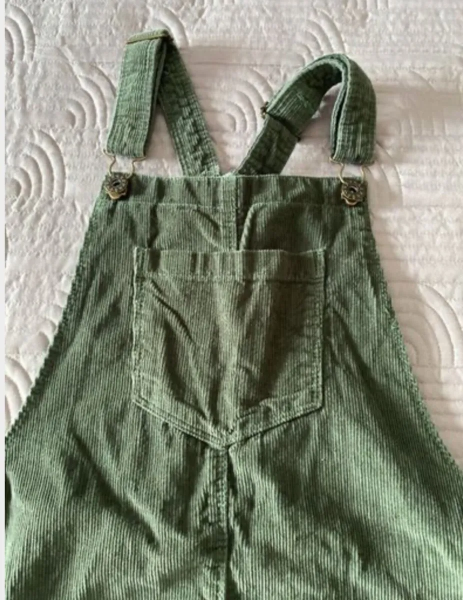 Pinafore dress - Age 11/12 - Green Cord - Image 1