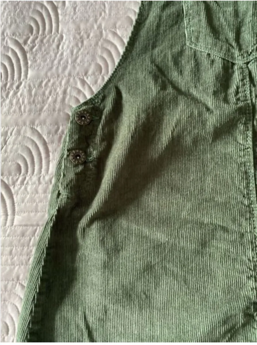 Pinafore dress - Age 11/12 - Green Cord - Image 3