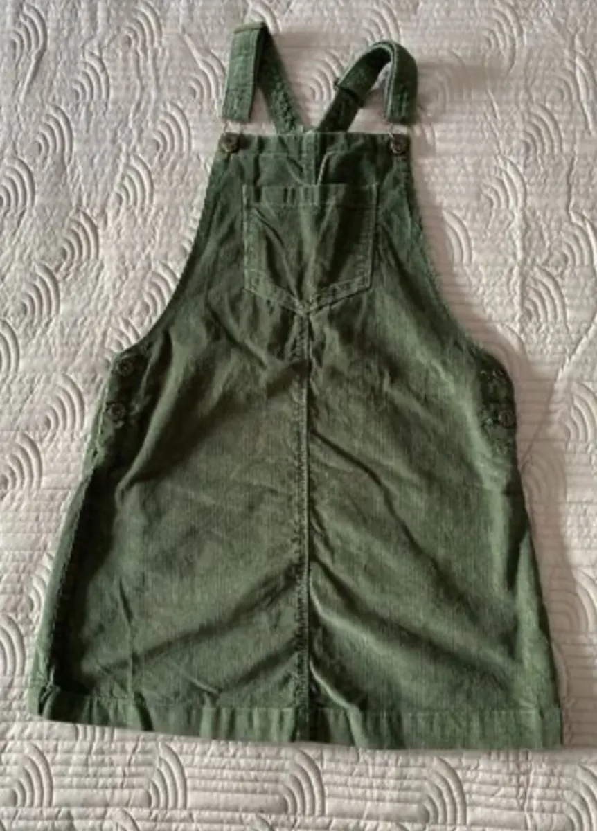 Pinafore dress - Age 11/12 - Green Cord - Image 2