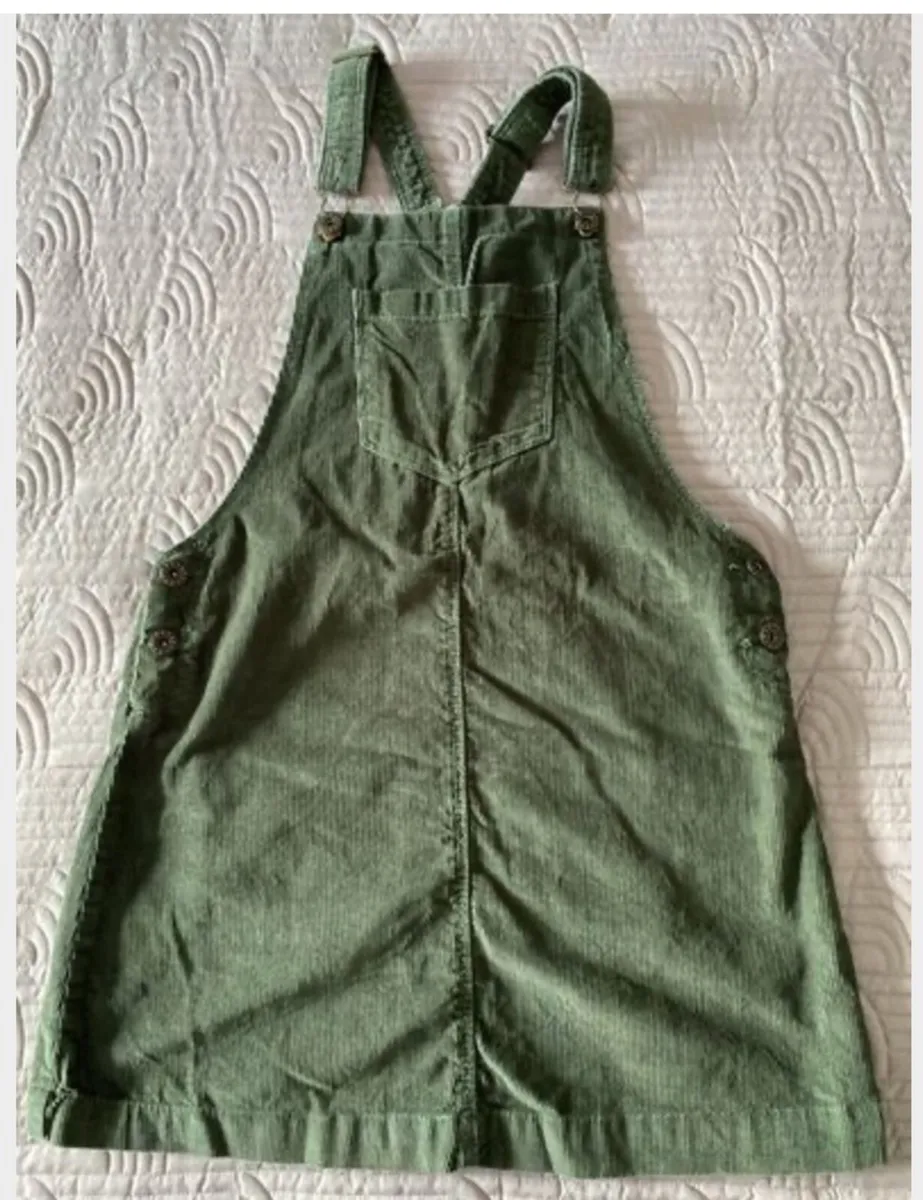 Pinafore dress - Age 11/12 - Green Cord - Image 4