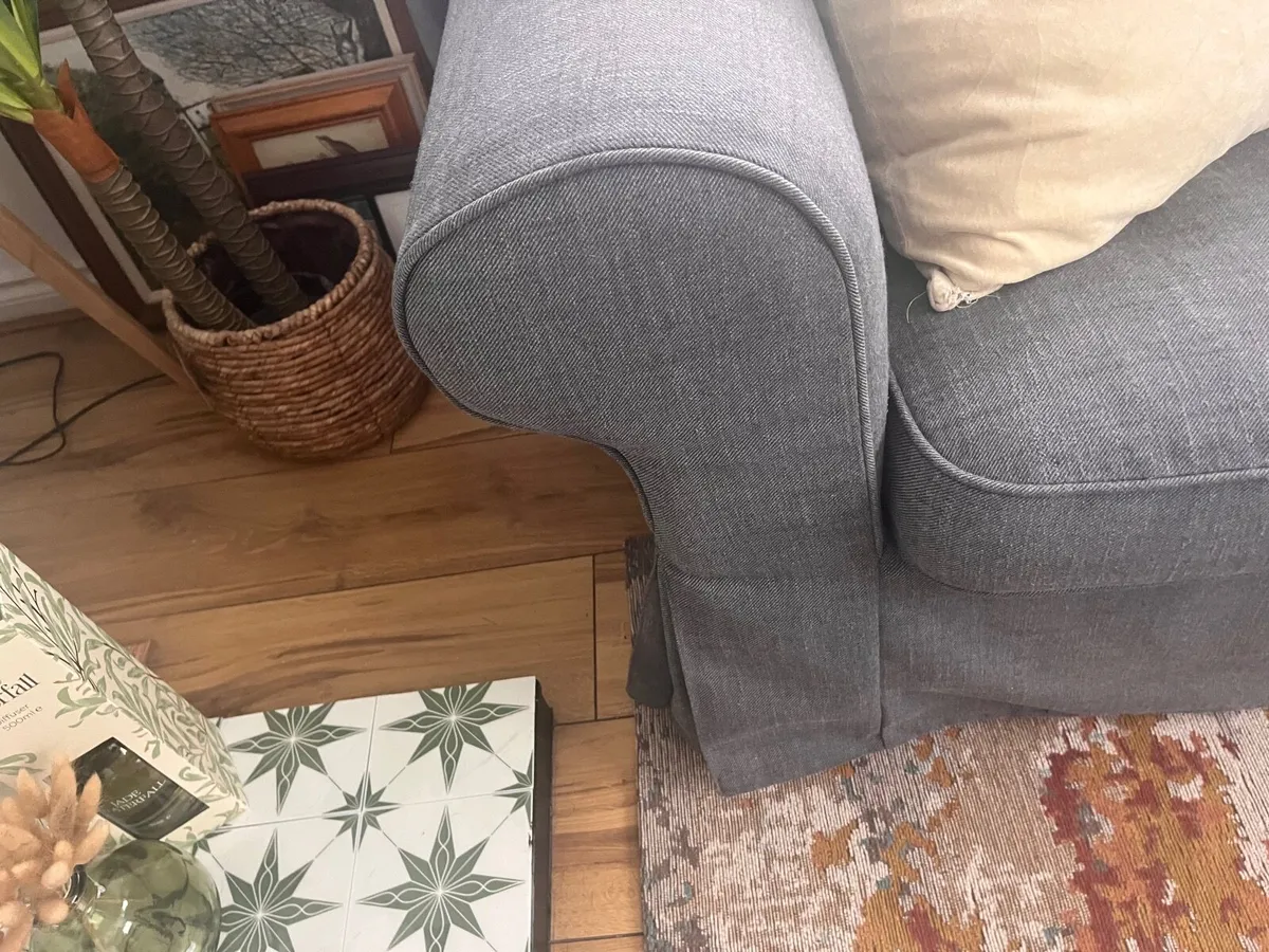 2Seater Grey Erktorp Sofa - Image 4