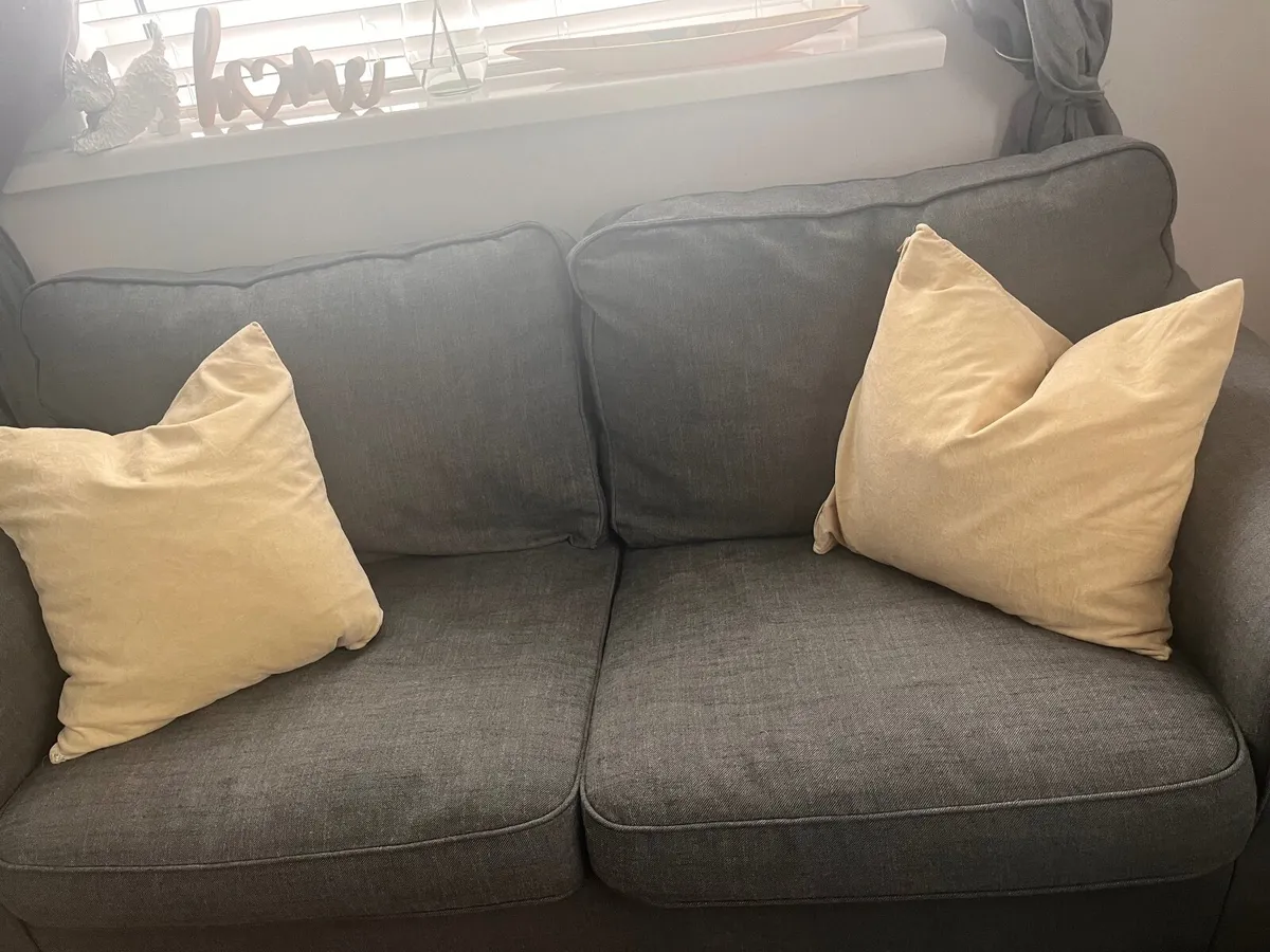 2Seater Grey Erktorp Sofa - Image 3