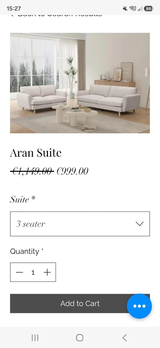 3 seater sofa - Image 2