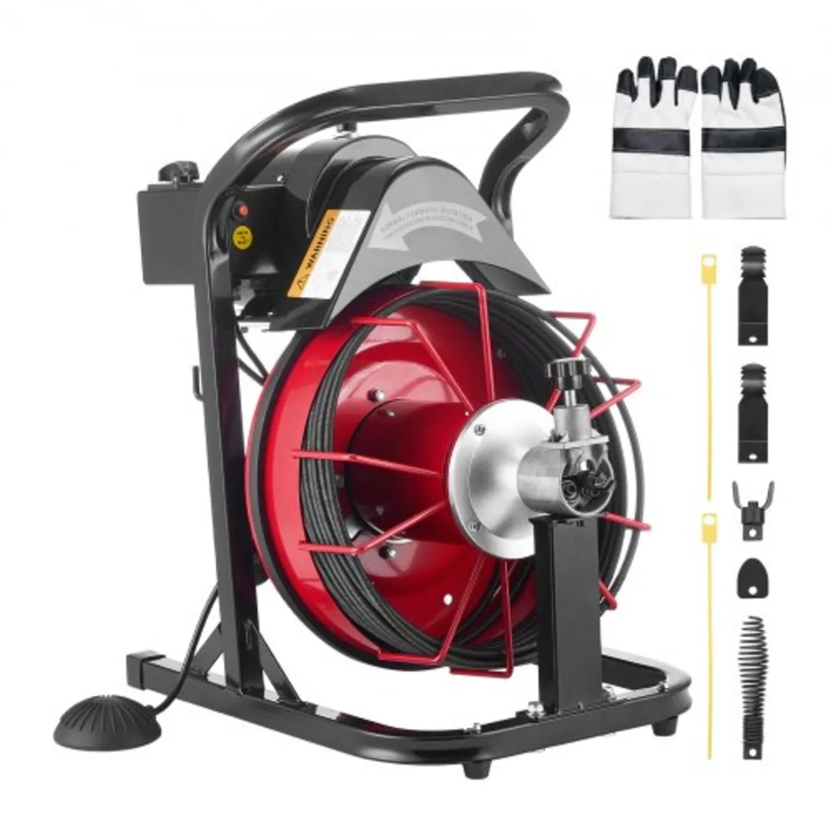 Drain Cleaner Machine 15m x 8mm, Auto Feed Sewer S - Image 1