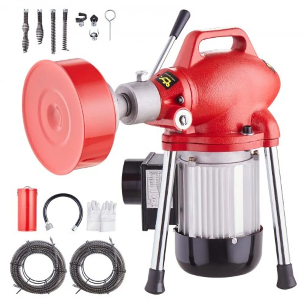 Drain Cleaner Machine 120FT x 5/8 Inch, 370W Elect - Image 1