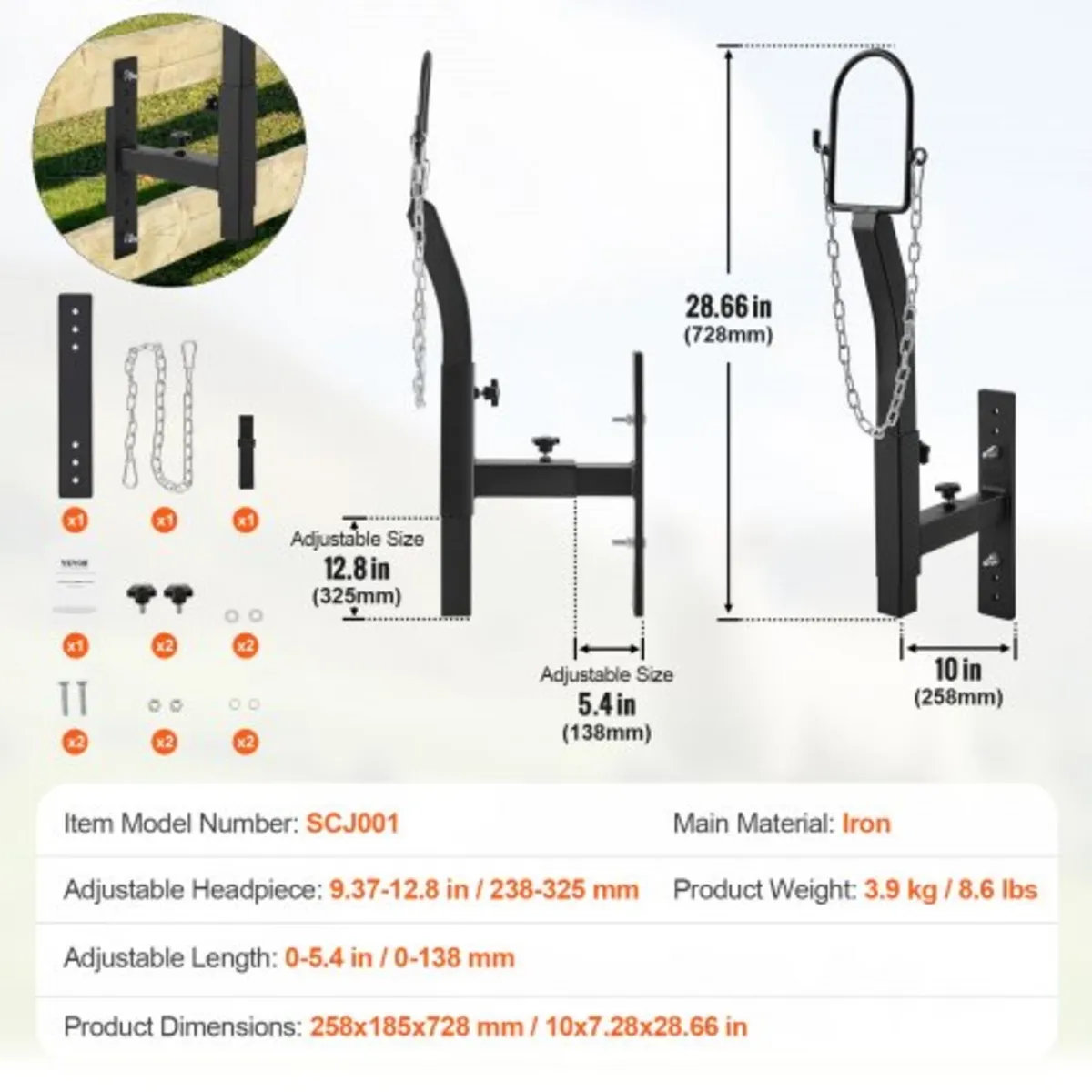 Livestock Trimming Stand, Goat & Sheep Stand 9.37- - Image 4
