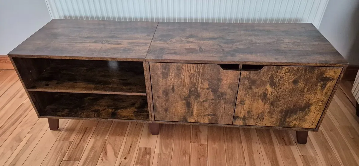 TV Stand Table with 2 Doors Brand New - Image 2