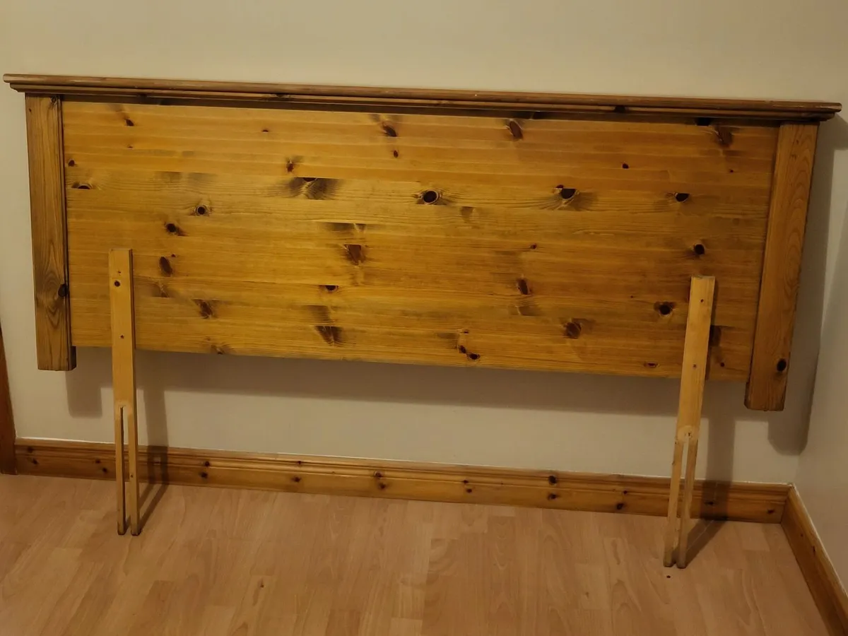Kingsize Solid Wooden Headboard - Image 3