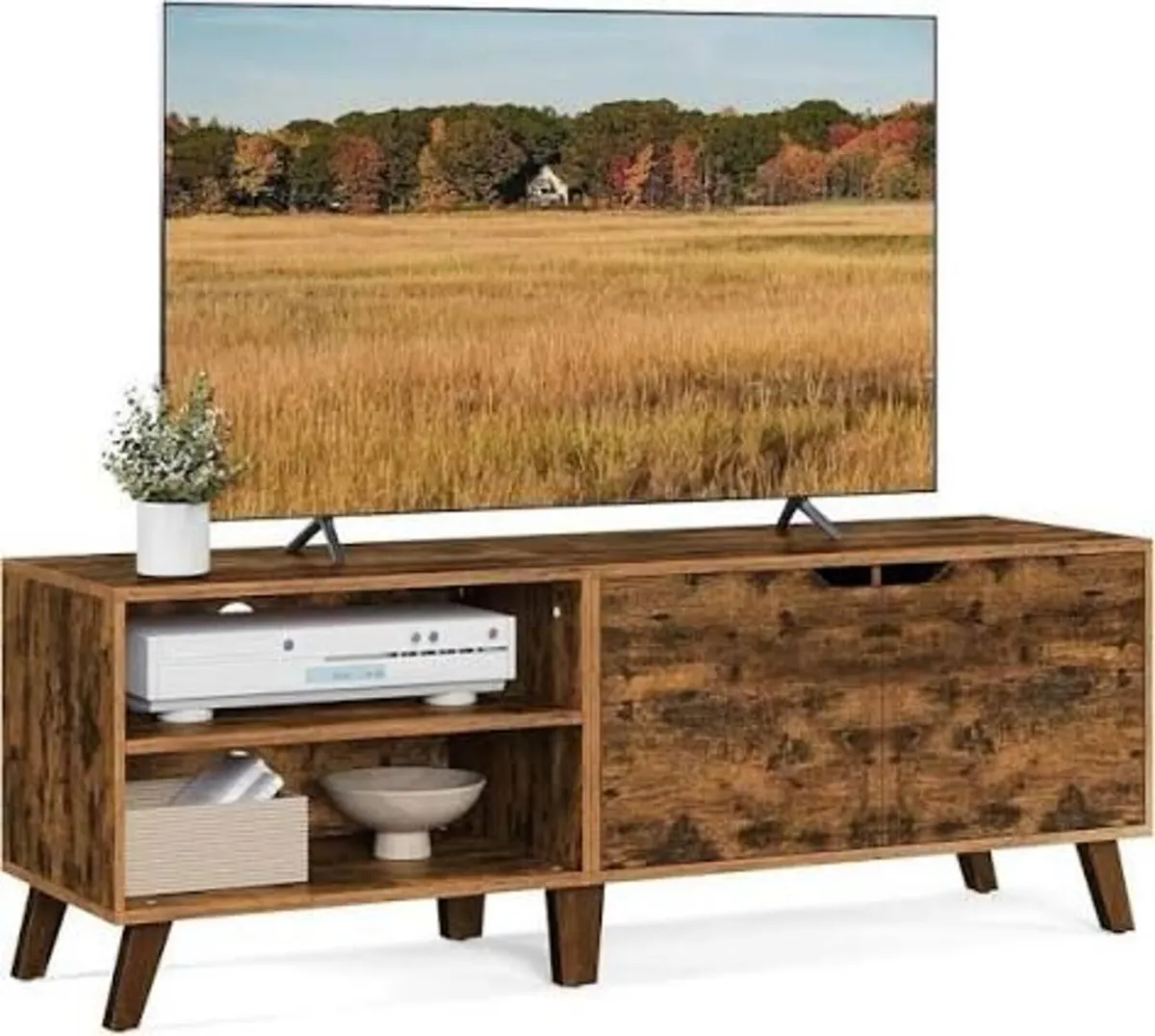 TV Stand Table with 2 Doors Brand New - Image 1