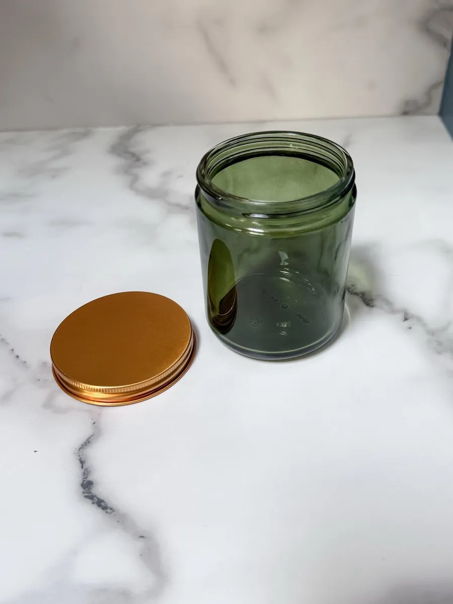 40 Green Glass 250ml Jars - Image 2