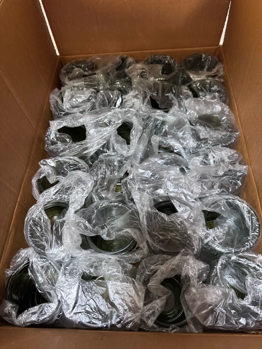 40 Green Glass 250ml Jars - Image 4