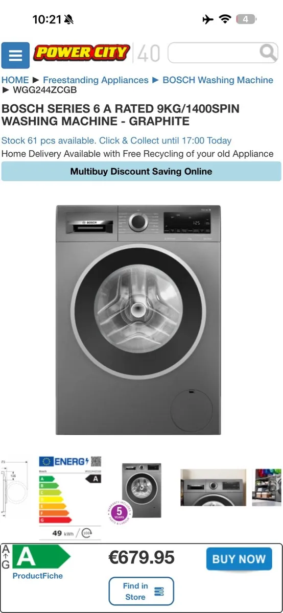 Bosch washing machine - Image 4
