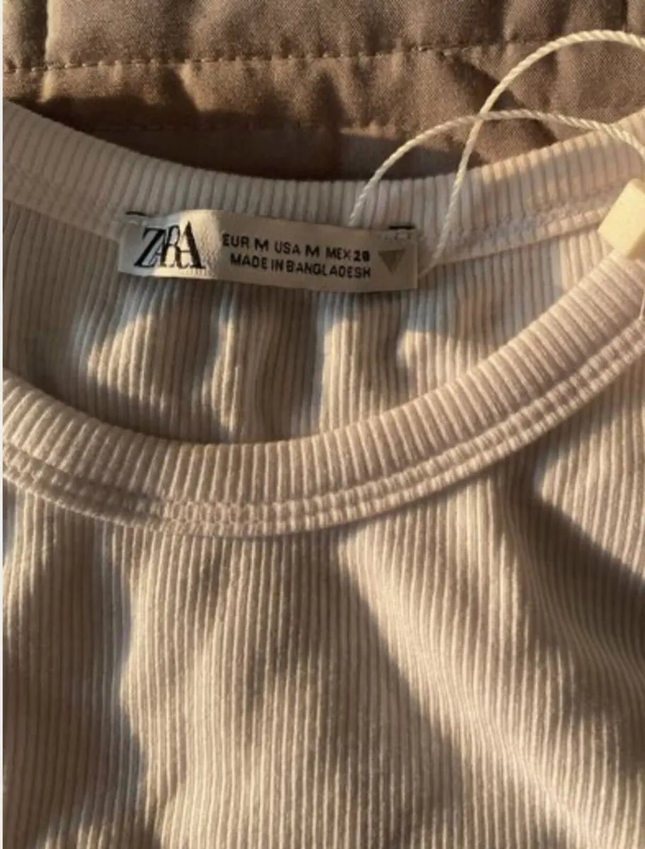 BNWT Zara White Vest Top Size M - Image 2