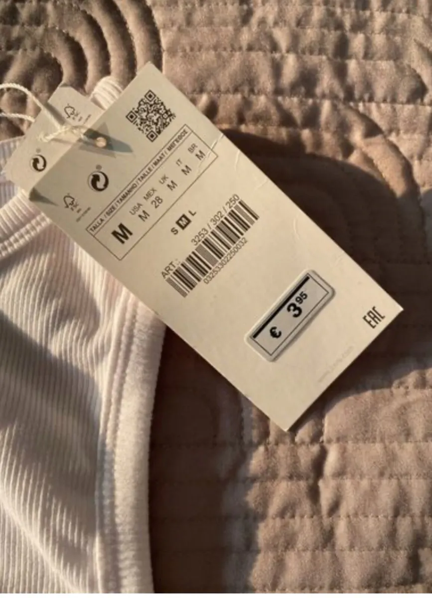 BNWT Zara White Vest Top Size M - Image 3