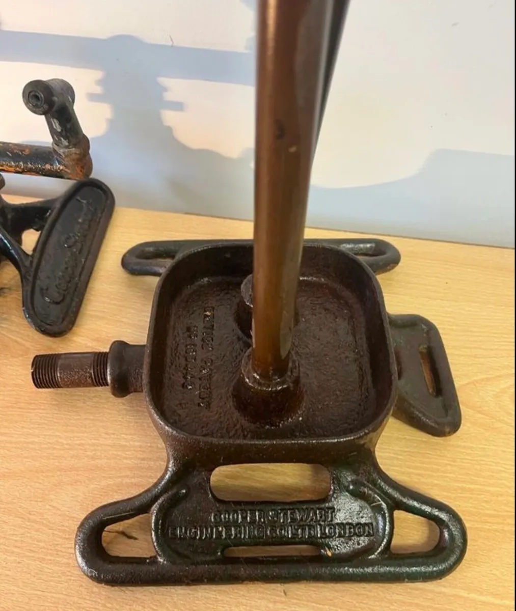 Two vintage cast iron rainking sprinklers - Image 4
