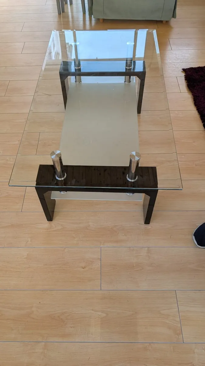 Glass coffee table - Image 3