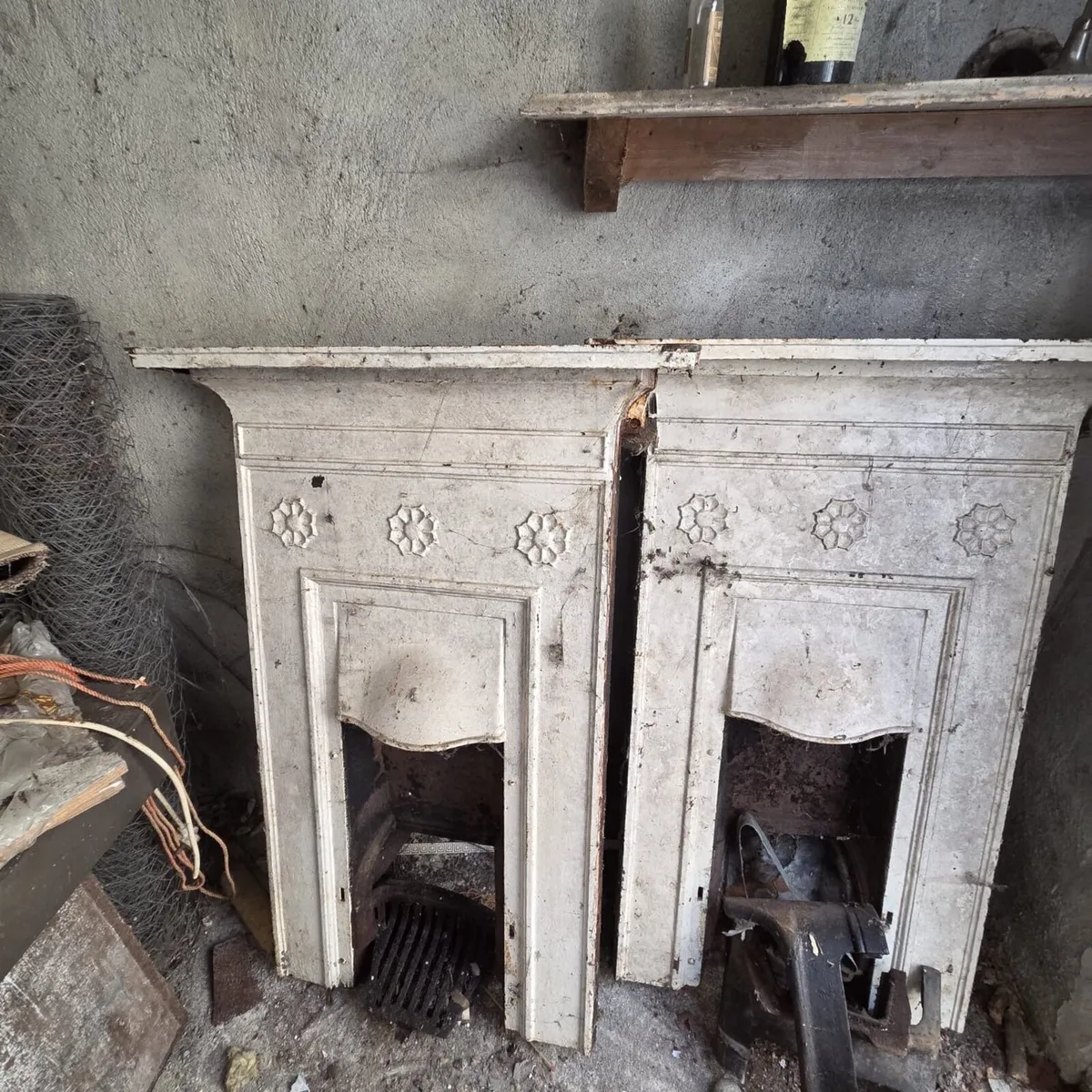 Antique fire place