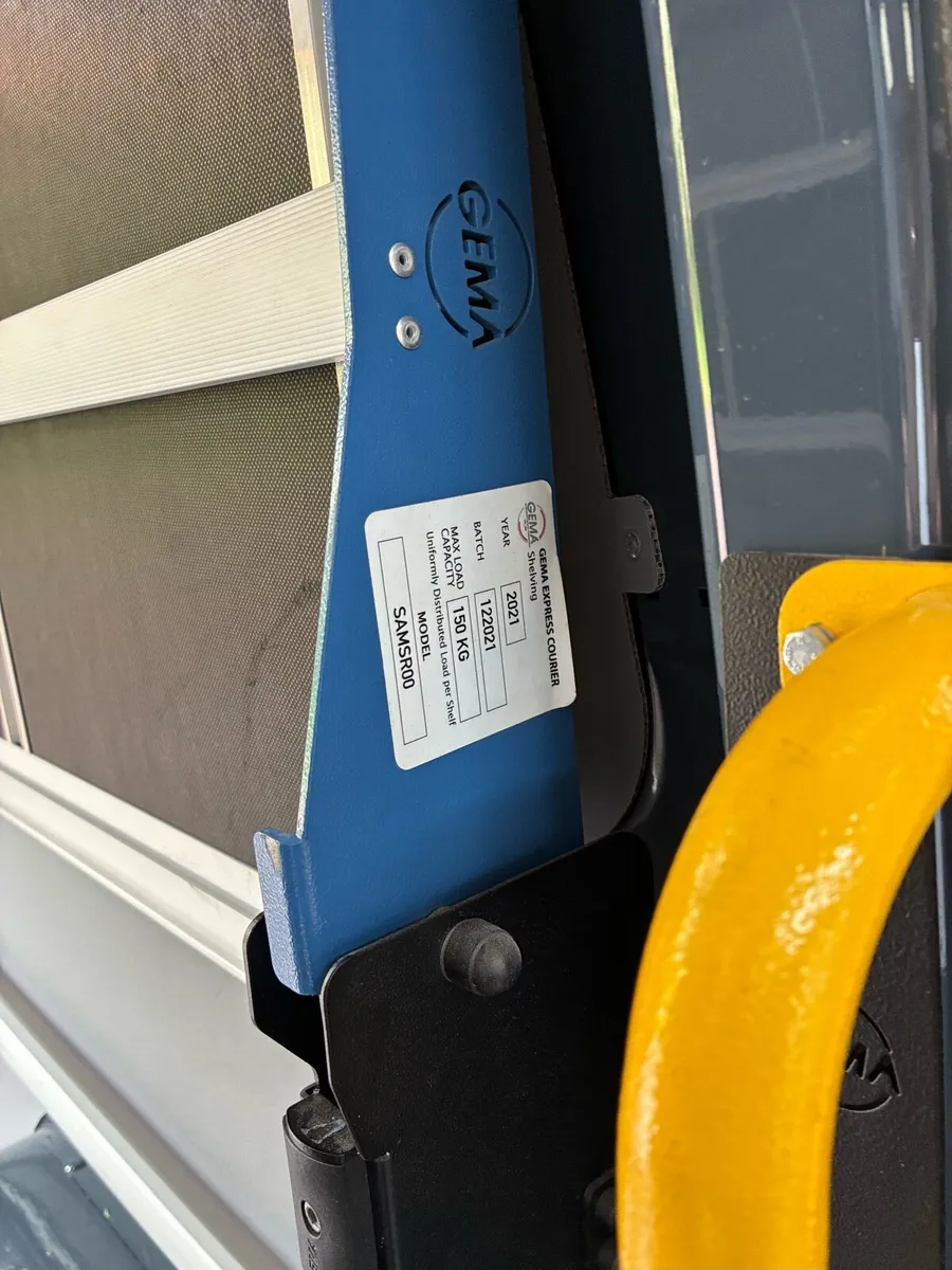 Van racking shelving  gema bulkhead sliding door - Image 2