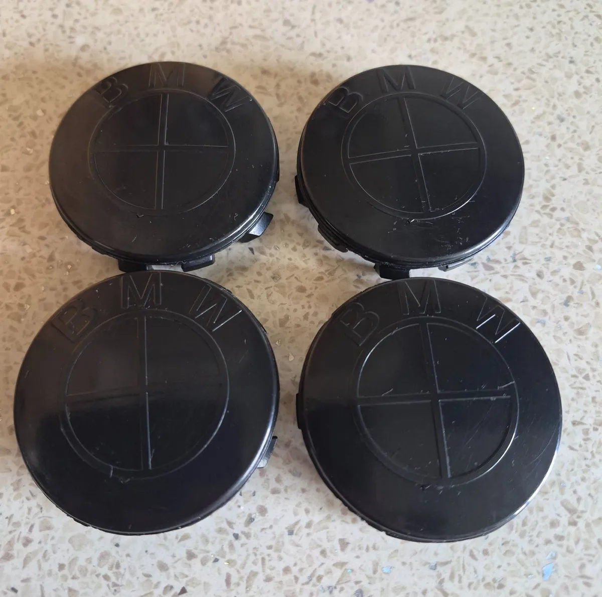 Bmw All Black 56mm Caps - Free Post - Image 1
